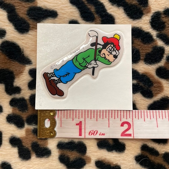 DISNEY Mickey Minnie Donald Duck Pluto Vintage Puffy Sticker Collectible 80s - Picture 7 of 17